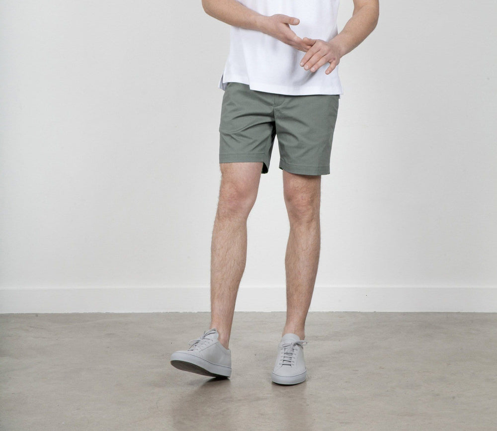 The 12 Shorts 7" || Sage | Stretch Cotton