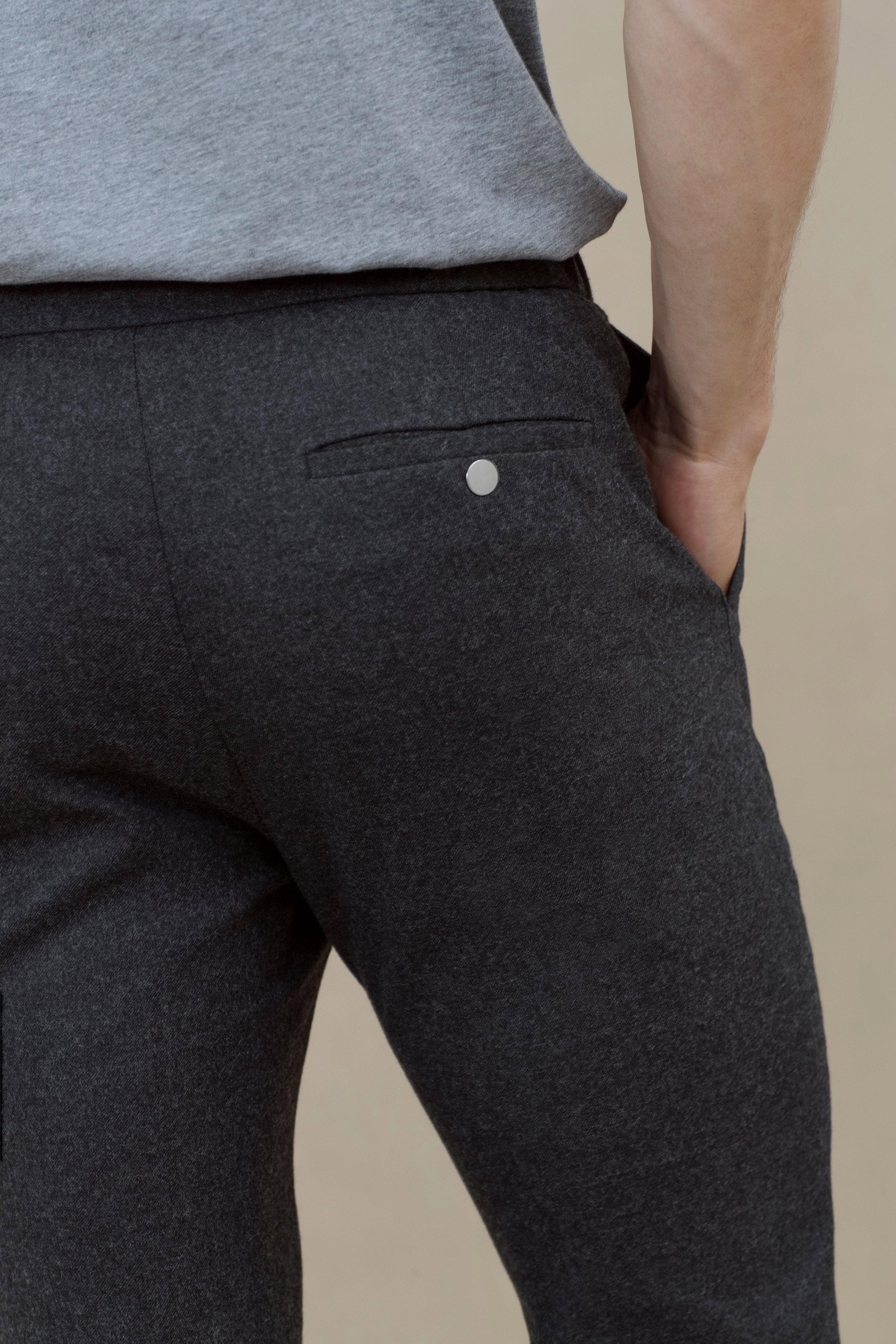 [V1] The 24 Trouser Wool || Charcoal | Wool Flannel