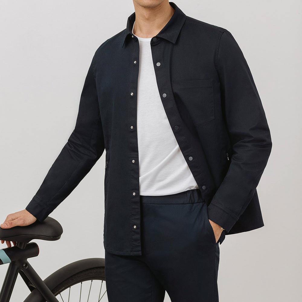 CONCEPT Tech 24 Overshirt || Navy | Nanilica™ Stretch Cotton