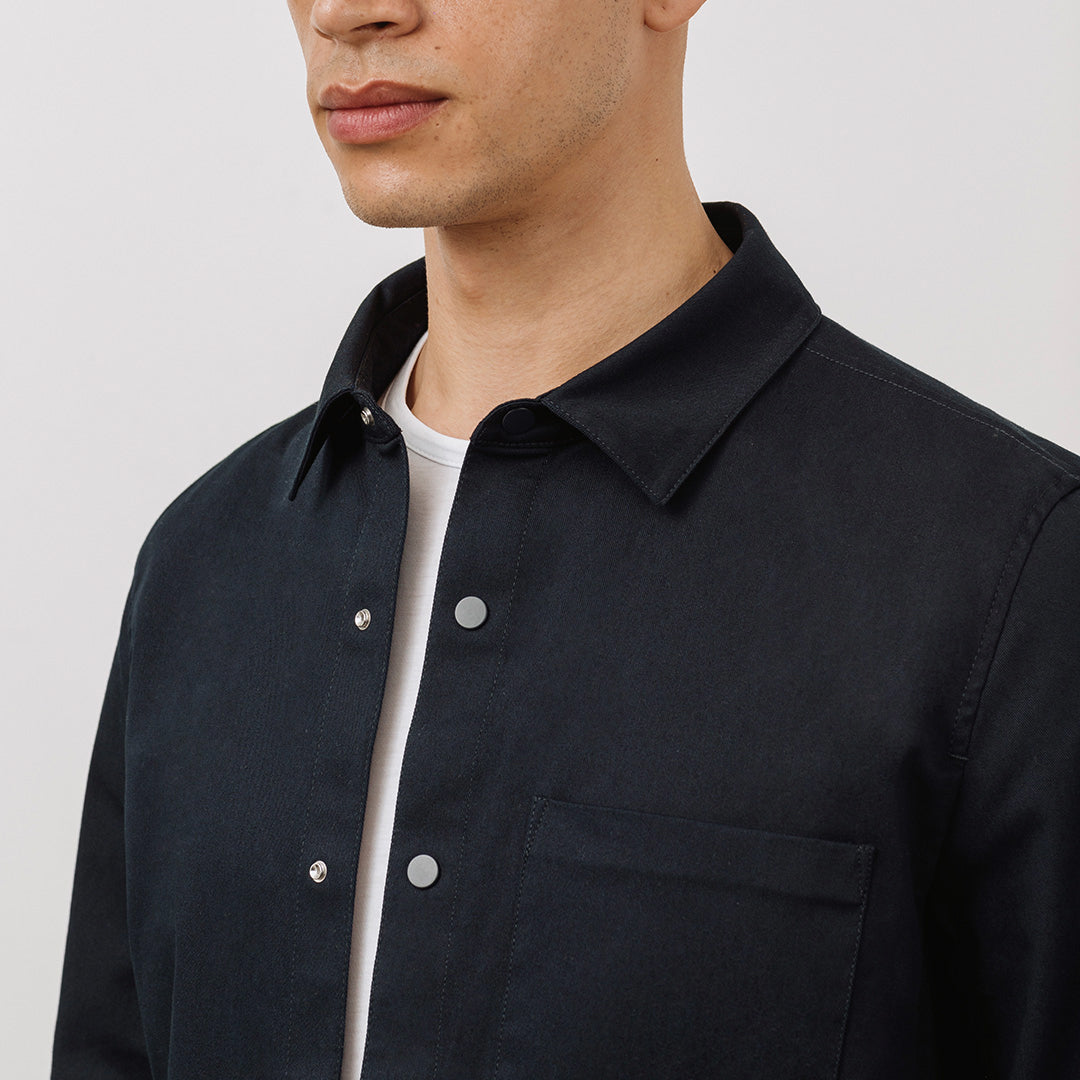 CONCEPT Tech 24 Overshirt || Navy | Nanilica™ Stretch Cotton