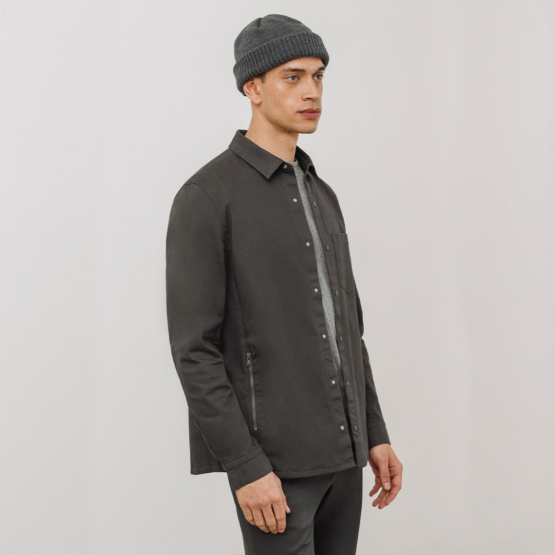 CONCEPT Tech 24 Overshirt || Slate-Grey | Nanilica™ Stretch Cotton
