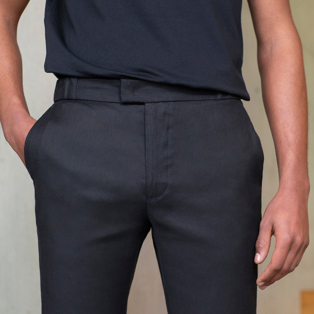 The 24 Trouser Linen || Black | Linen