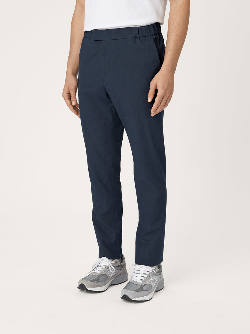 The 24 Trouser Seersucker || Navy