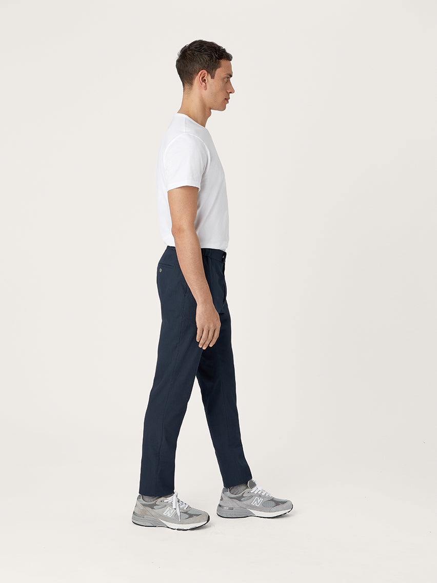The 24 Trouser Seersucker || Navy
