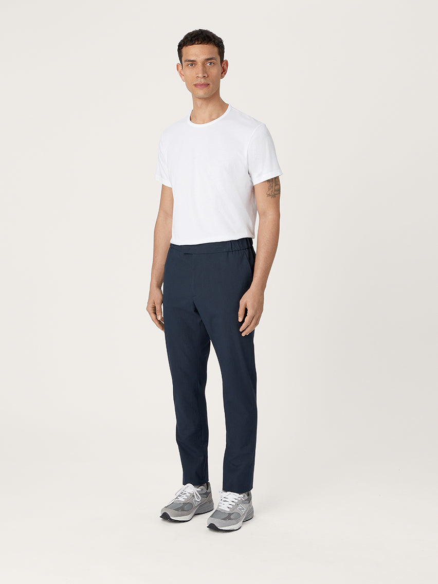 The 24 Trouser Seersucker || Navy