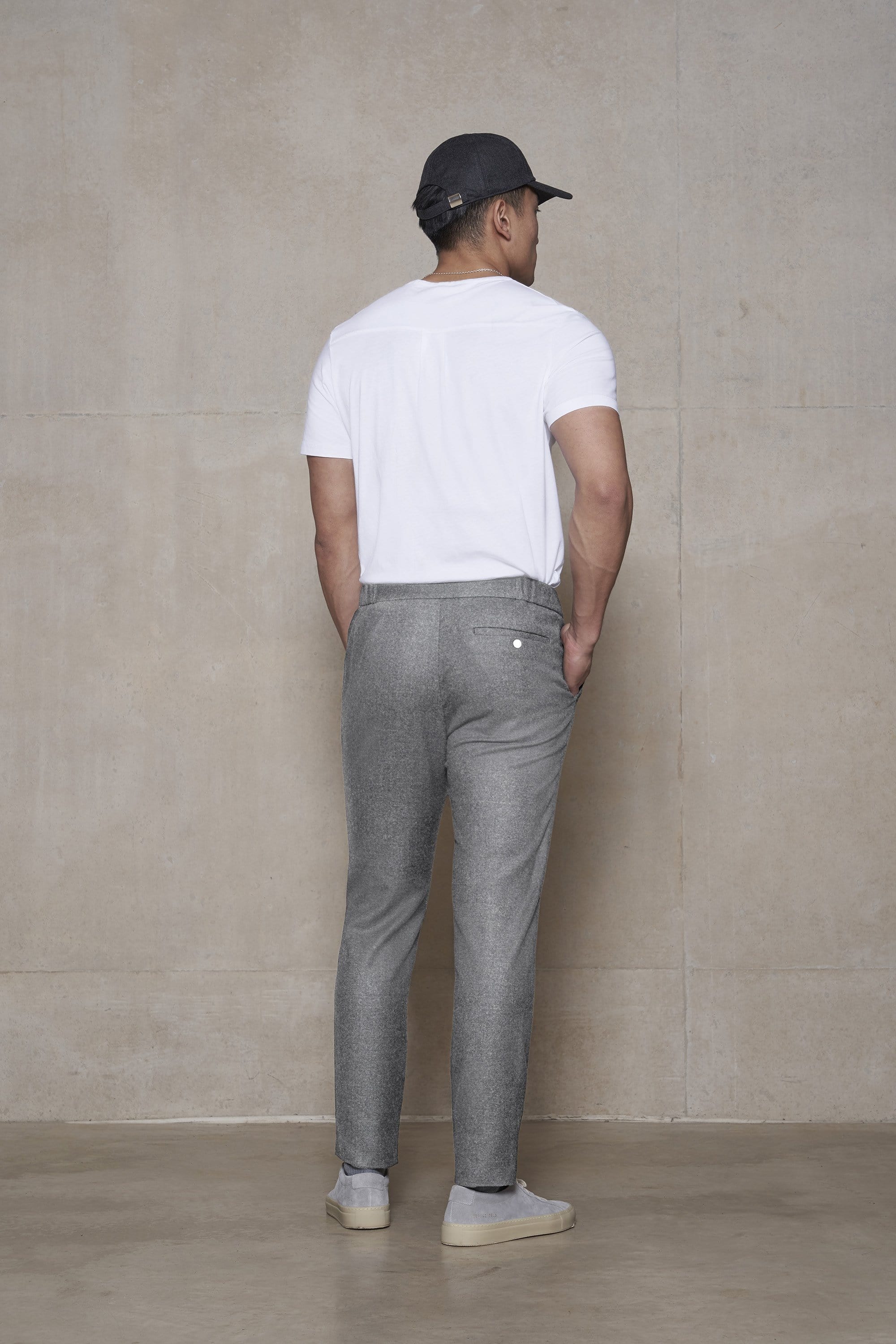 The 24 Trouser Wool || Light Grey | Wool Flannel