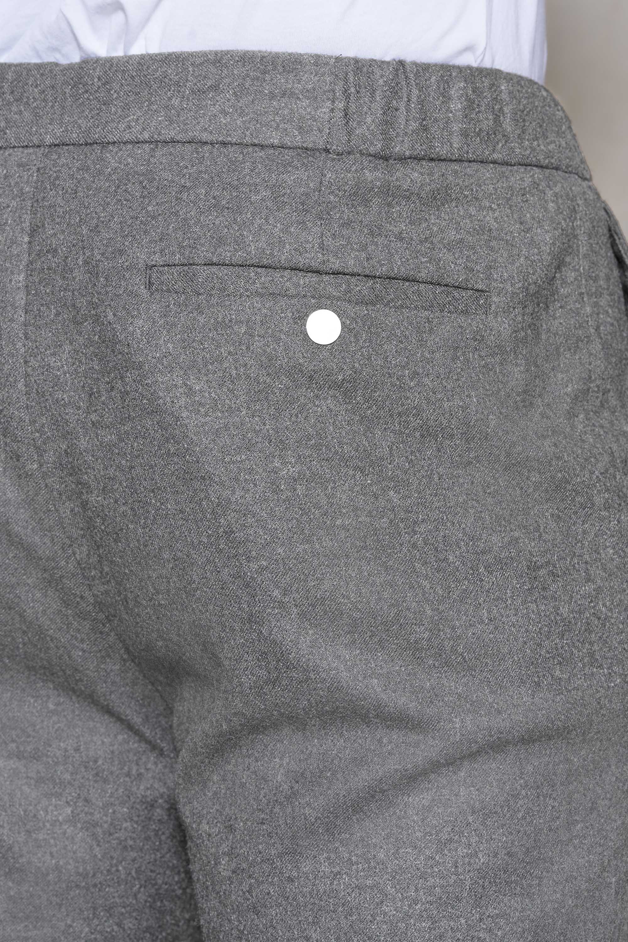 The 24 Trouser Wool || Light Grey | Wool Flannel