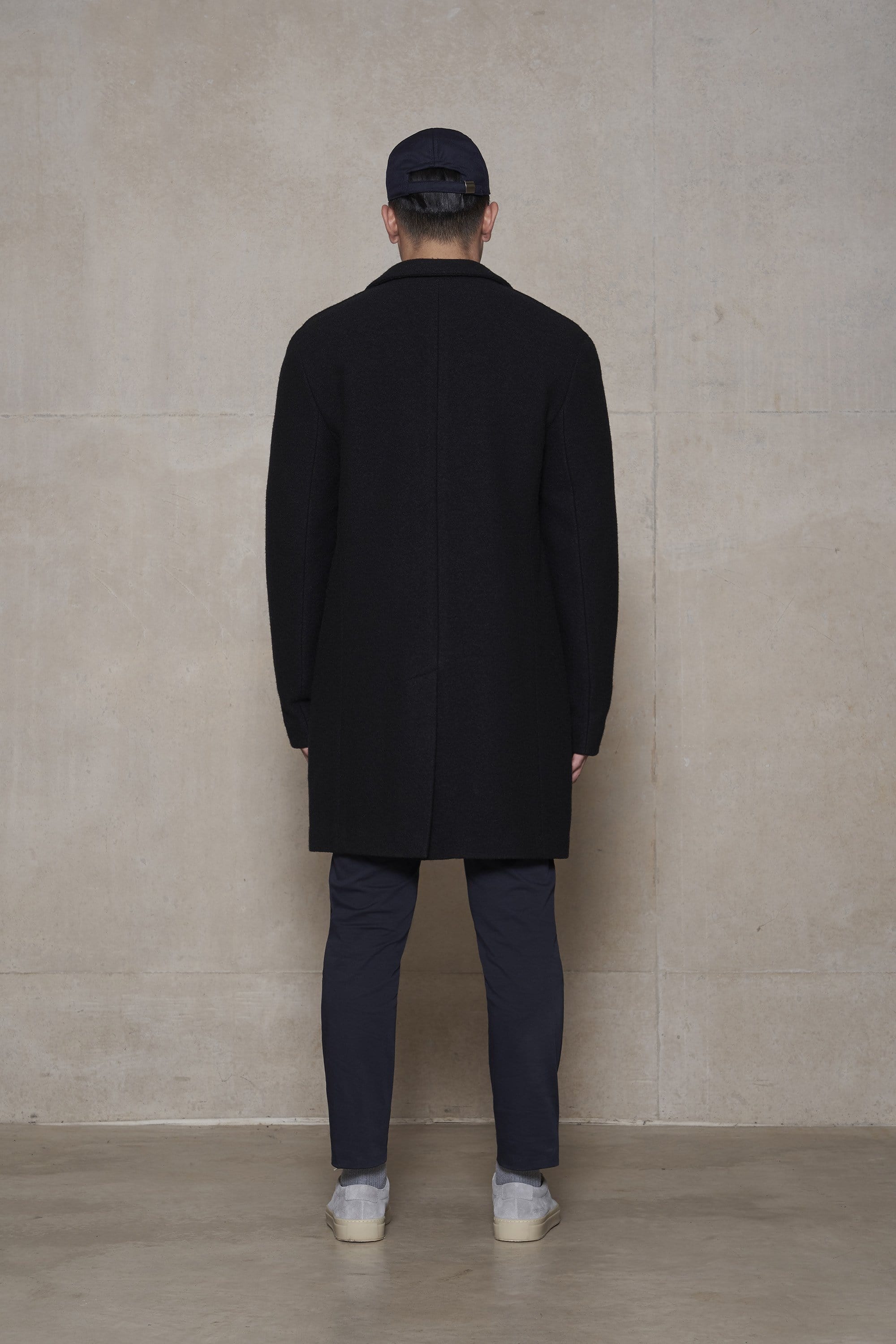 CONCEPT Wool Coat || Black | Boiled Wool Jersey