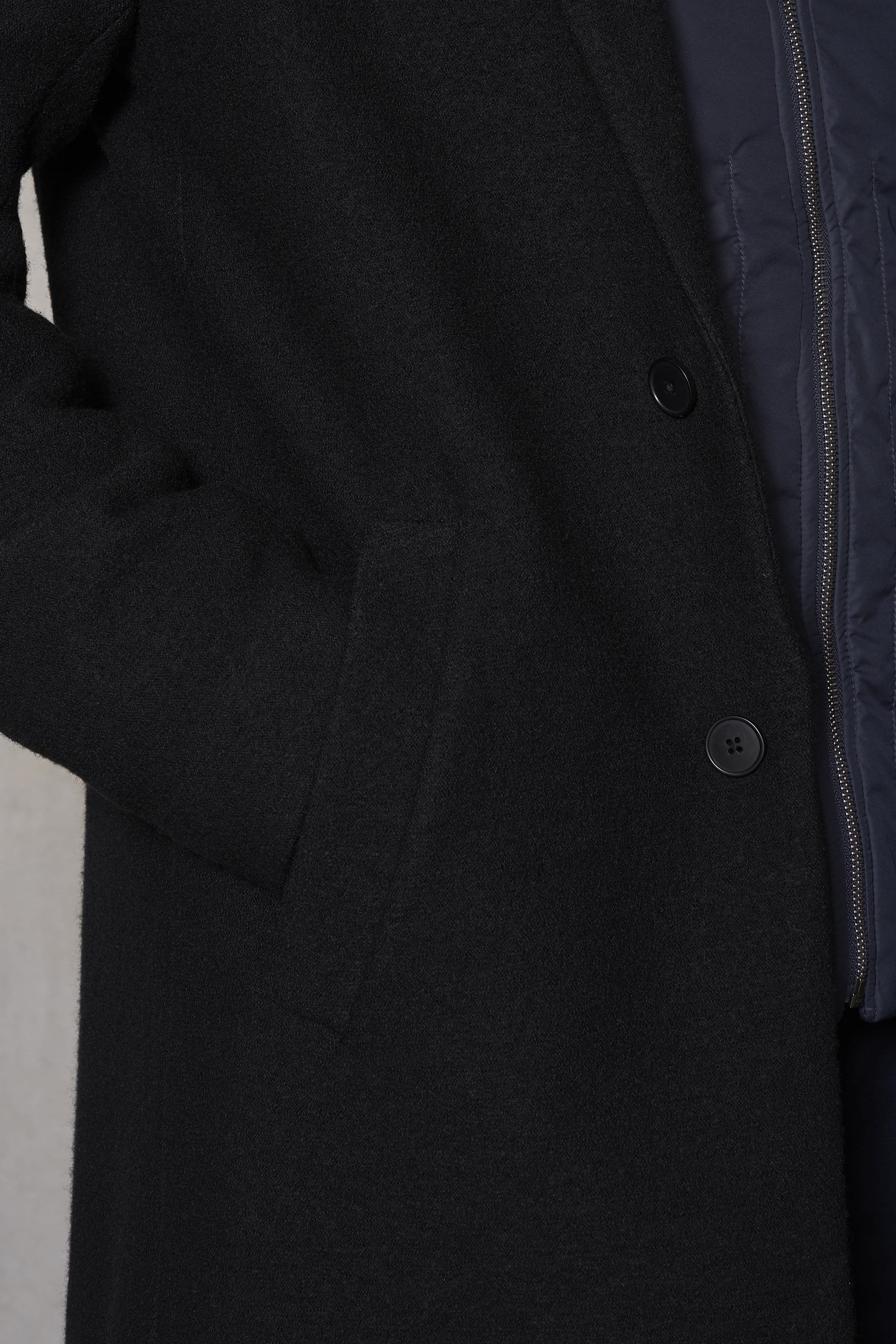 CONCEPT Wool Coat || Black | Boiled Wool Jersey