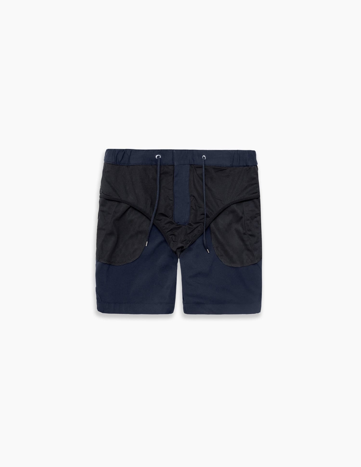 The Anywear Swim Short || Navy | Recycled nylon with netting