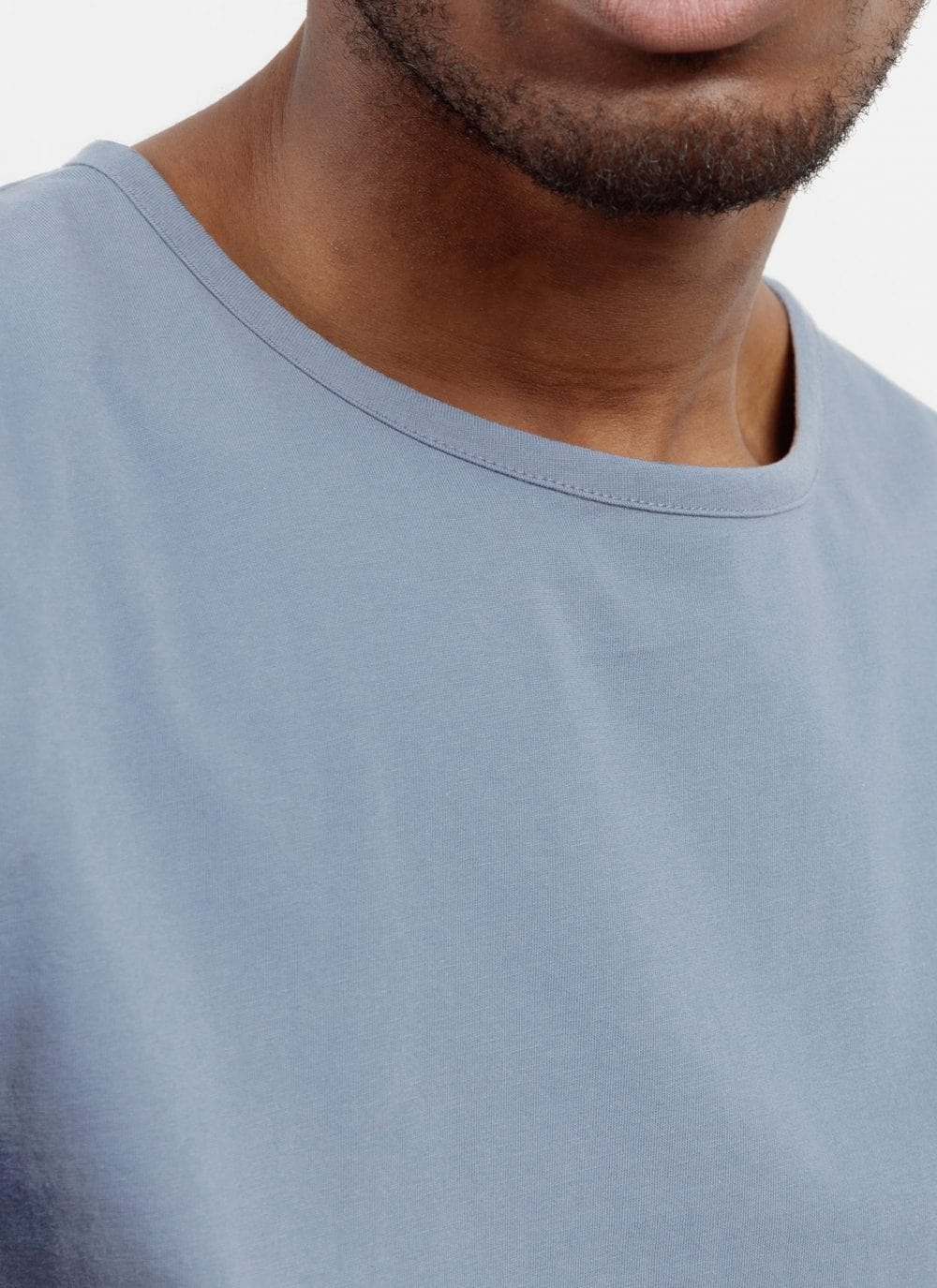 The Tailored Tee || Dusty-Blue | Supima Cotton