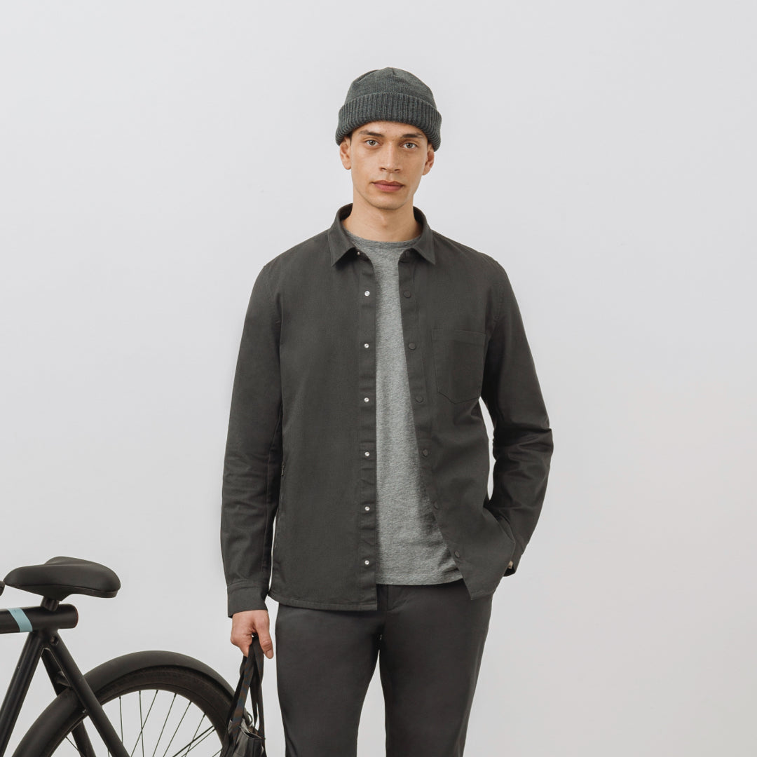 CONCEPT Tech 24 Overshirt || Slate-Grey | Nanilica™ Stretch Cotton
