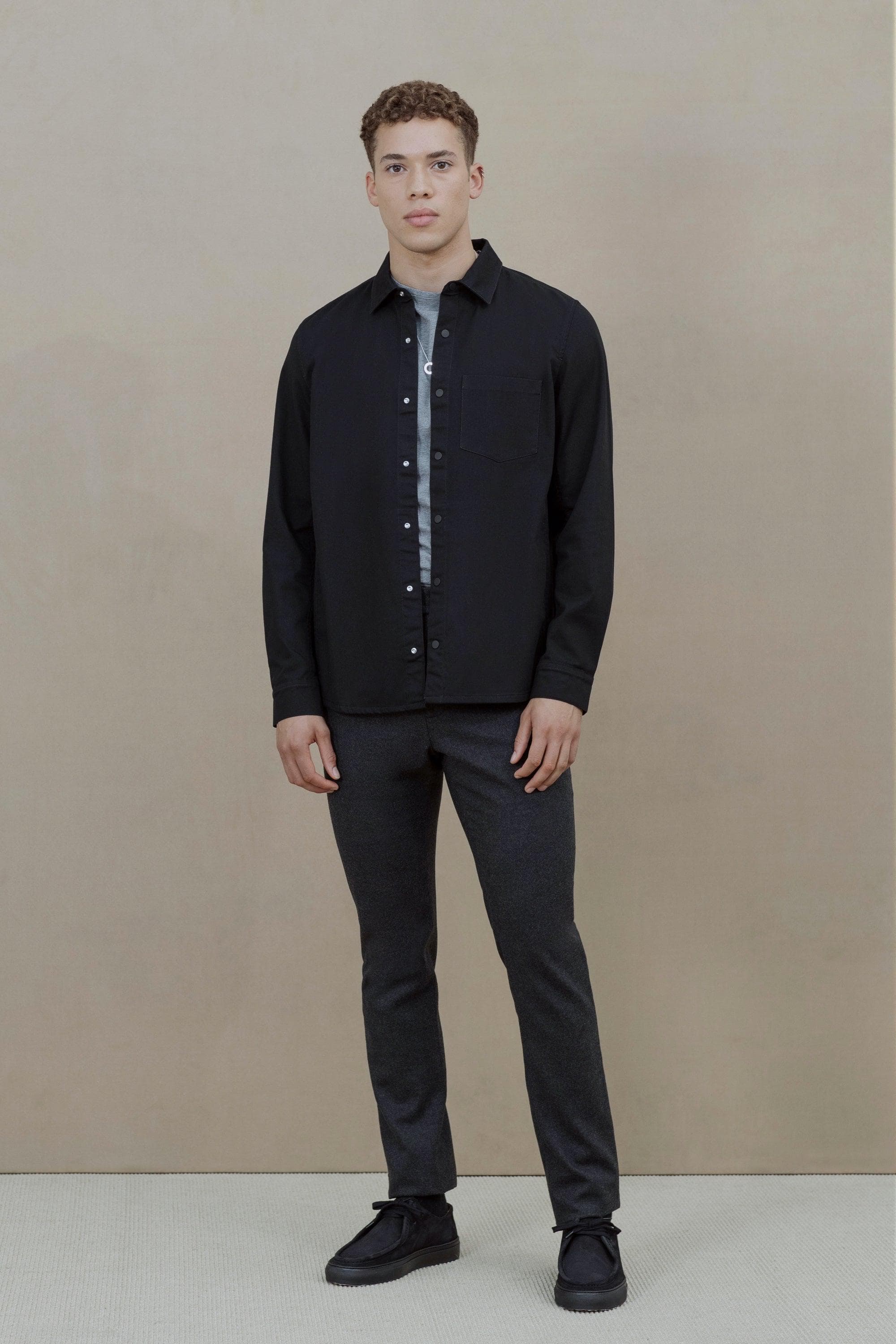 [V1] The 24 Trouser Wool || Charcoal | Wool Flannel