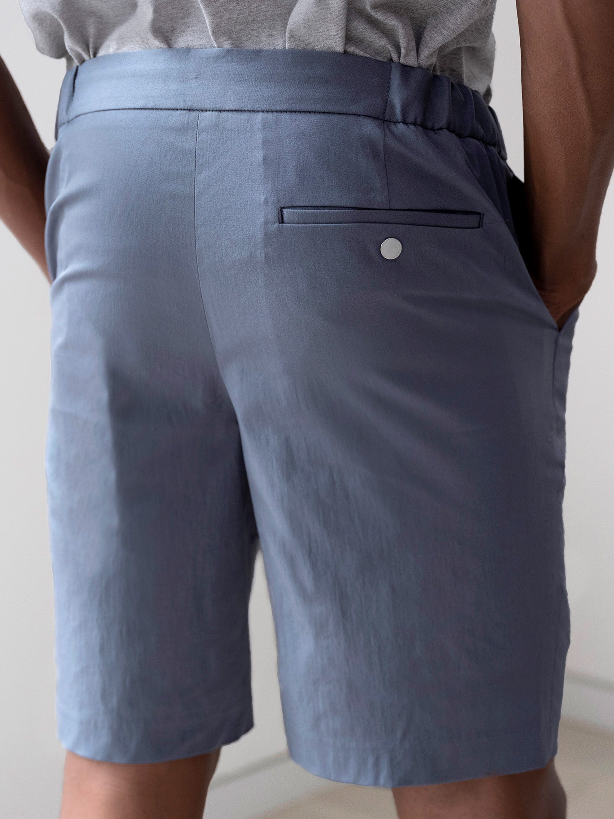 The 12 Shorts 9" || Steel Blue | Stretch Cotton