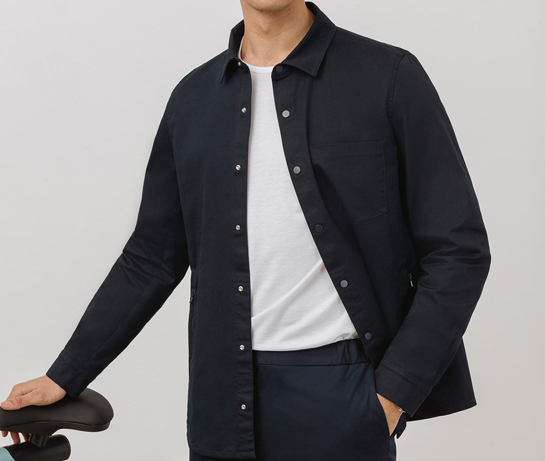 CONCEPT Tech 24 Overshirt || Navy | Nanilica™ Stretch Cotton