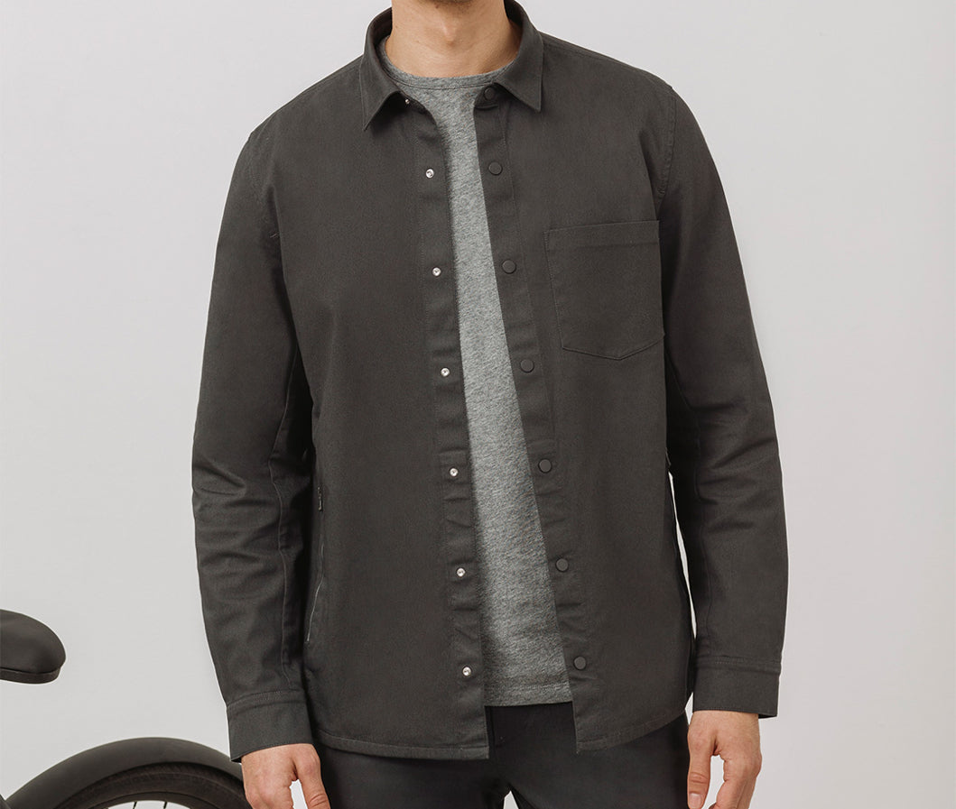 CONCEPT Tech 24 Overshirt || Slate-Grey | Nanilica™ Stretch Cotton